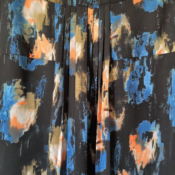 NYDJ Blouse Womens Size 2X Multicolor Artsy Abstract Career Office Geometric - Picture 13 of 16